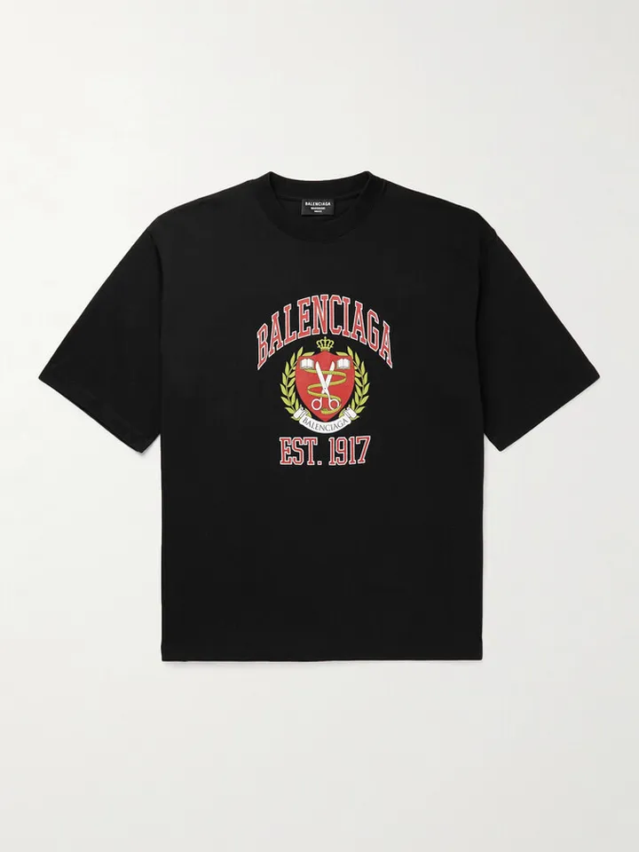 Printed Cotton-Blend Jersey T-Shirt