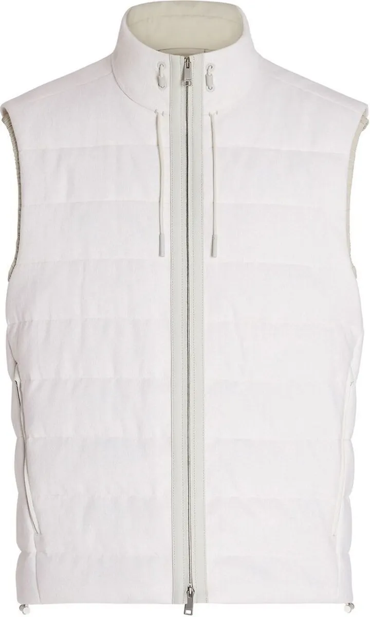 Padded Zipped-Up Fastening Gilet