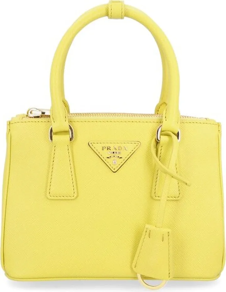 Prada Logo-Plaque Tote Bag
