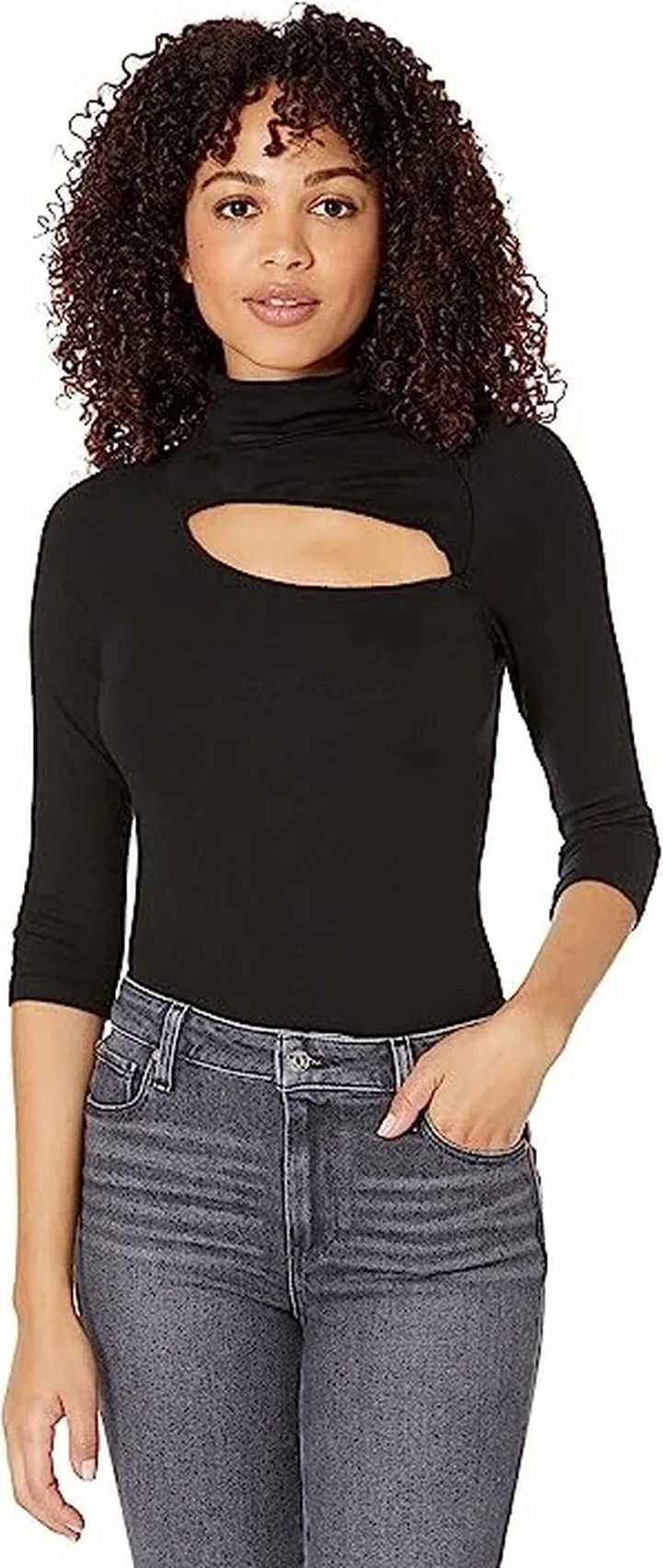 LAmade Peekaboo Turtleneck (Black) Women's Clothing