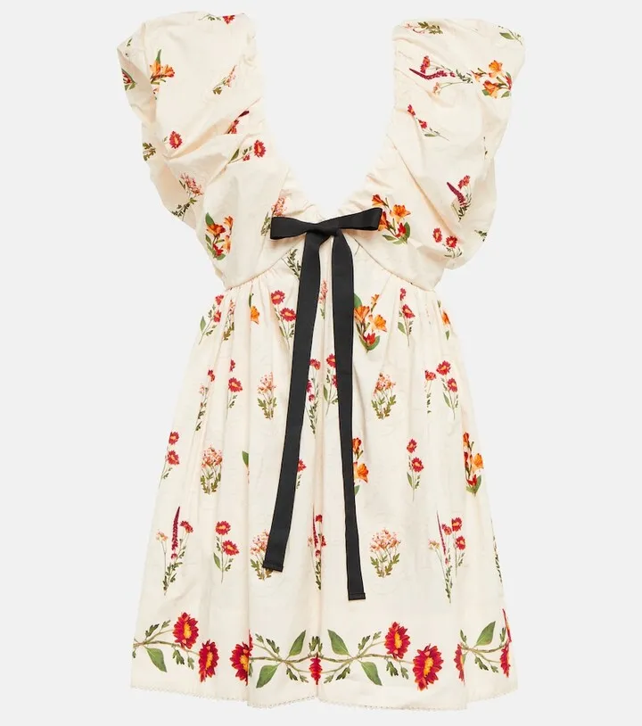 Horizonte Oasis cotton poplin minidress