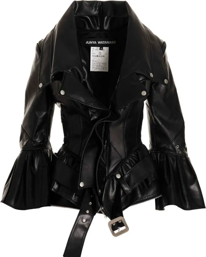 Junya Watanabe Belted Peplum Biker Jacket