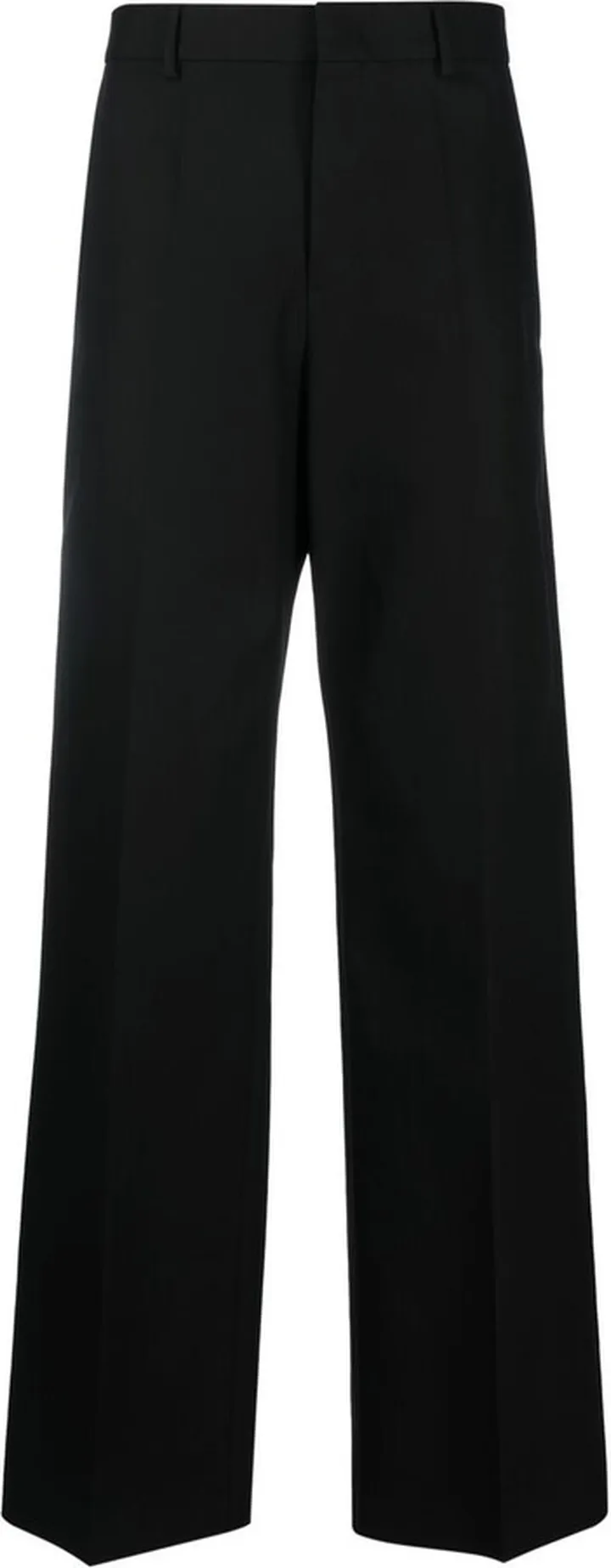 Wide-Leg Gabardine Trousers