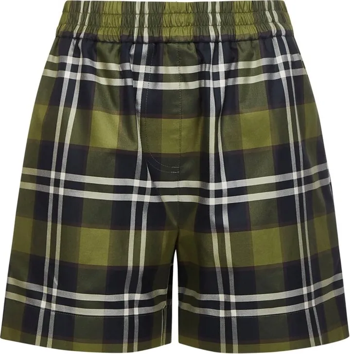 Burberry Checked Elasticated-Waist Shorts