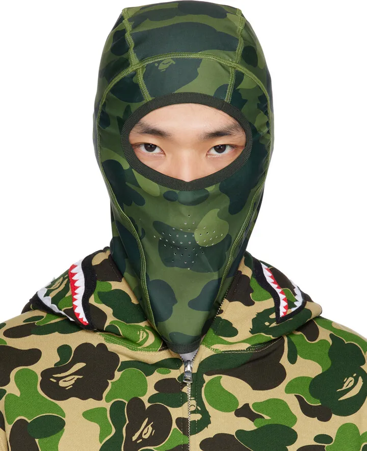 BAPE Green Camo Balaclava