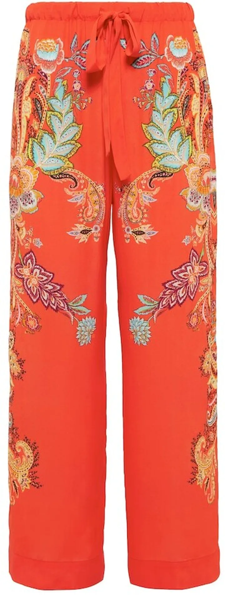 Paisley cropped pants