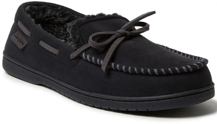 Men's Toby Microsuede Moccasin Tie Slippers Men's Shoes