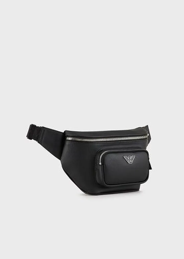 Belt bag with eagle plaque