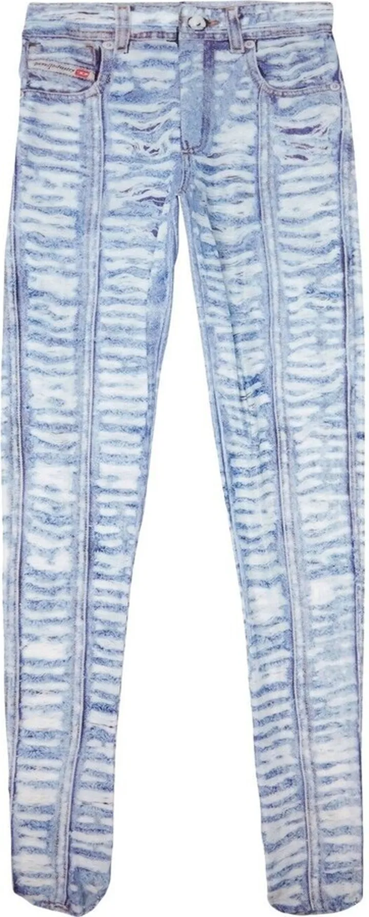 Blue Denim-Design Leggings