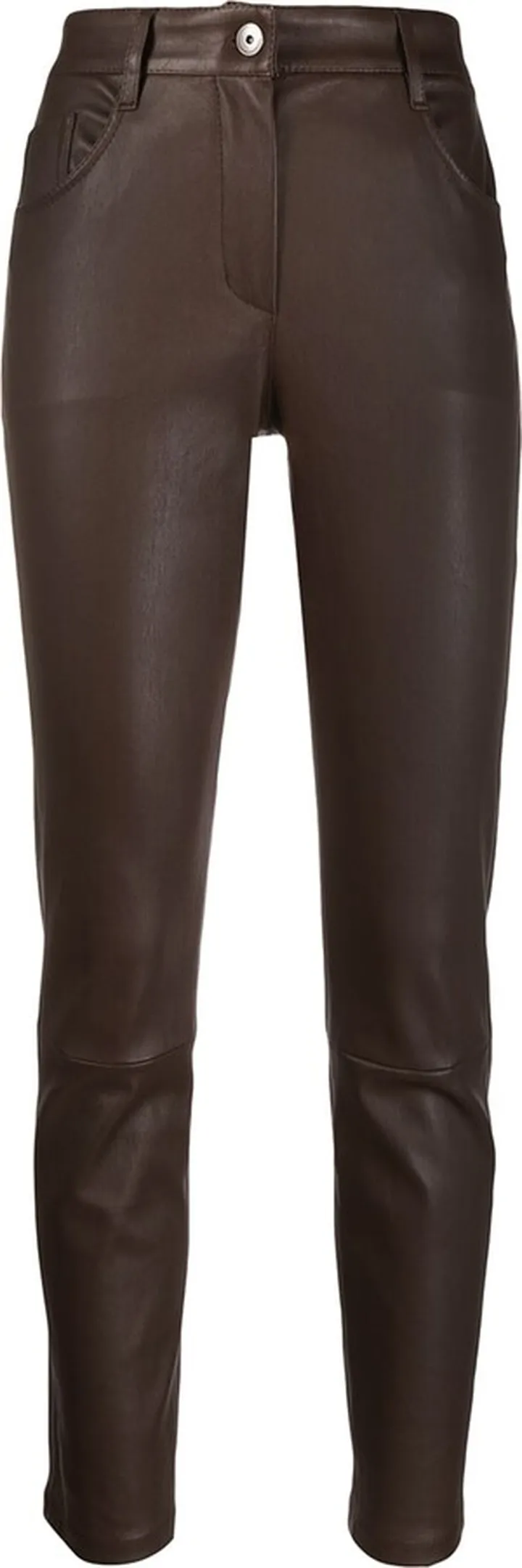 Slim-Fit Leather Trousers