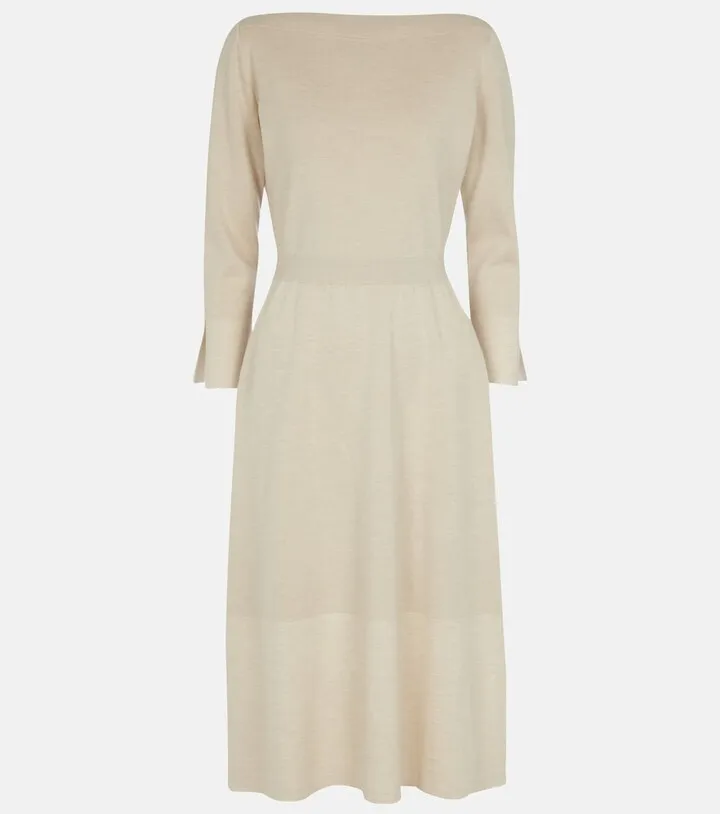 Scala cashmere and silk sweater dress