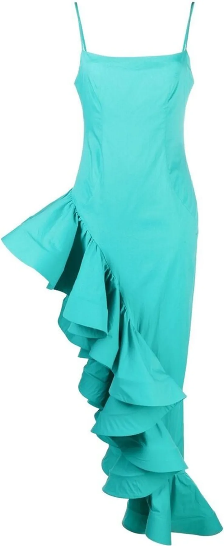 Ruffled Asymmetric Dress