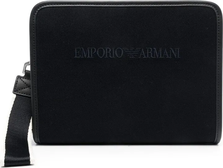 EMPORIO ARMANI- Leather Pouch