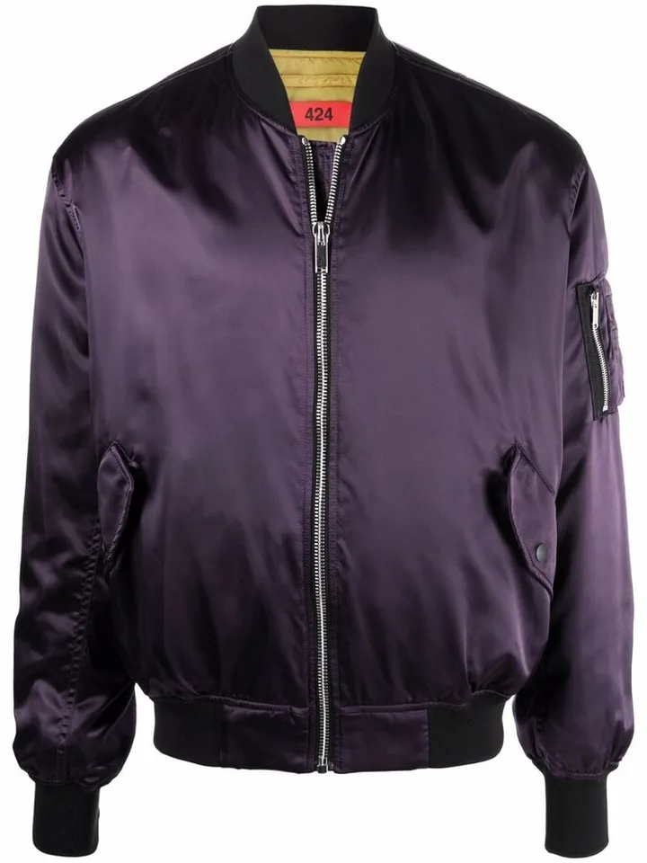 Satin Bomber Jacket