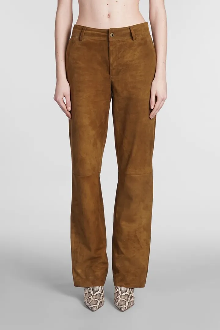 Pants In Brown Leather