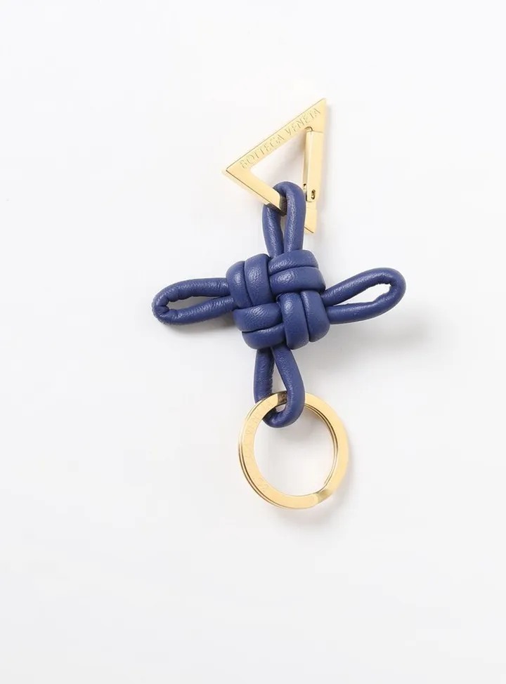 Bottega Veneta Triangle leather keychain