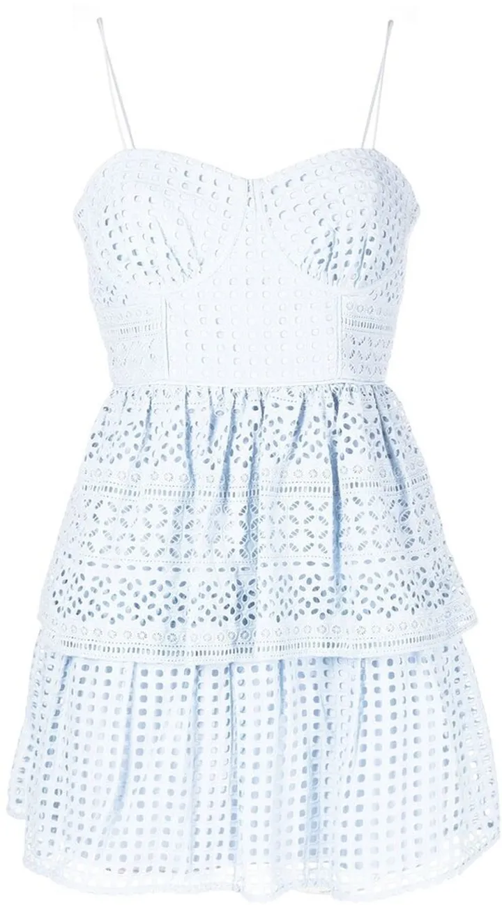 Embroidered Layered Dress