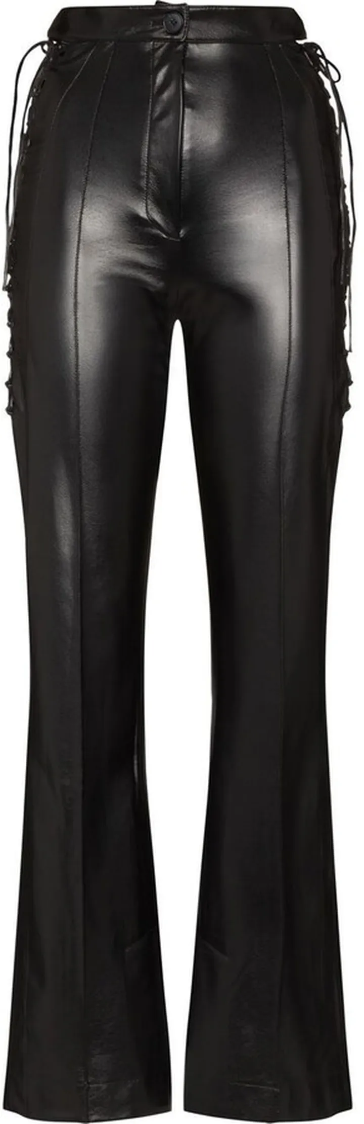 Lace-Up High-Waisted Trousers