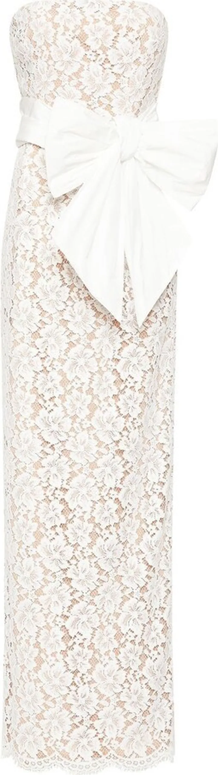 Floria lace strapless gown