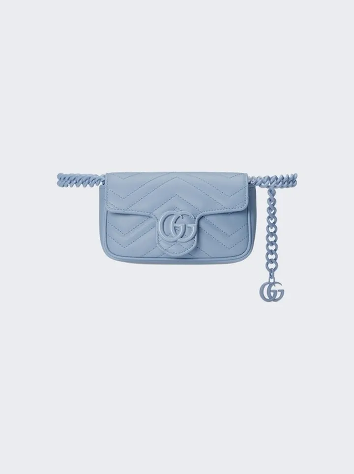 Gg Marmont Belt Bag Blue