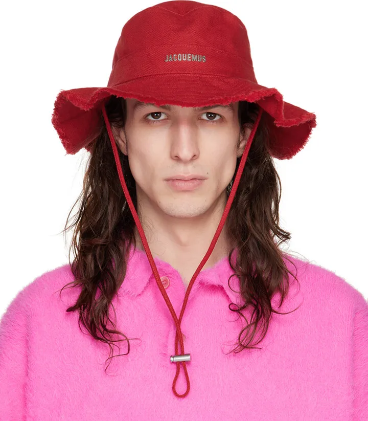 Jacquemus Red 'Le Bob Artichaut' Bucket Hat