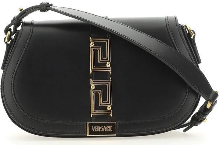 Greca Fold-over Crossbody Bag