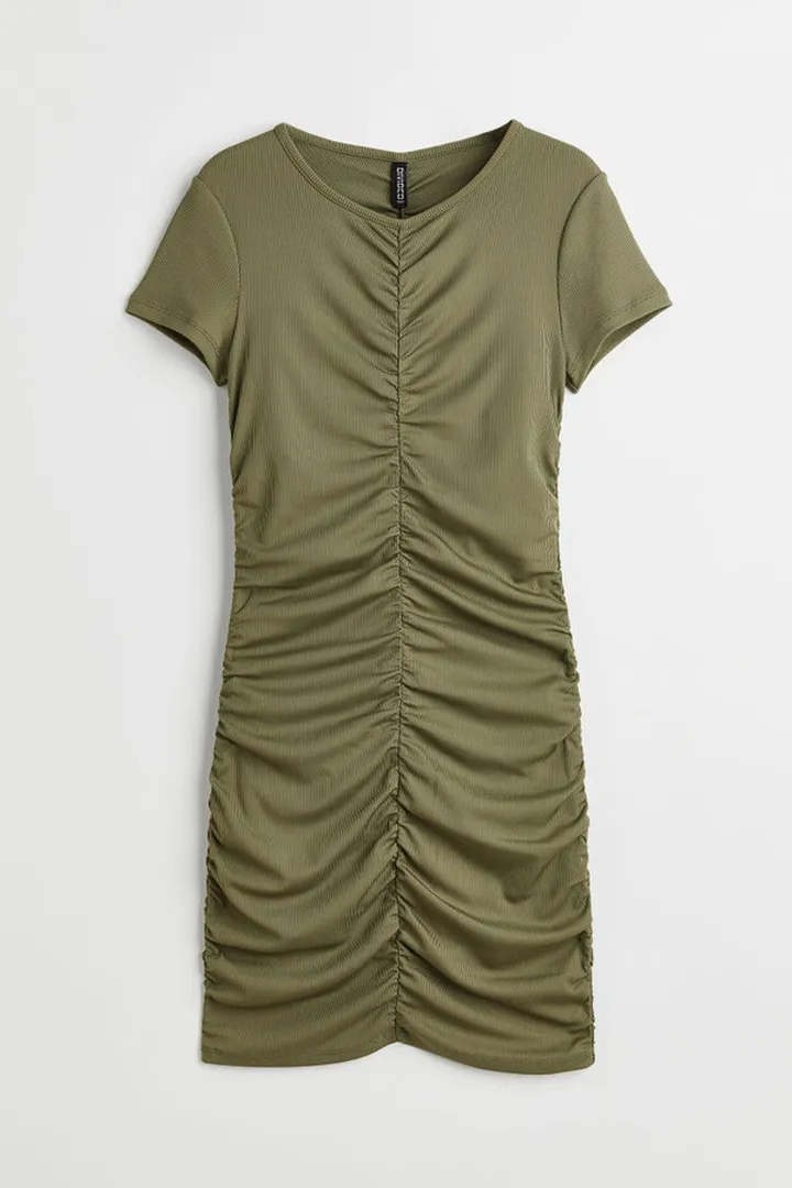 Draped Jersey Dress