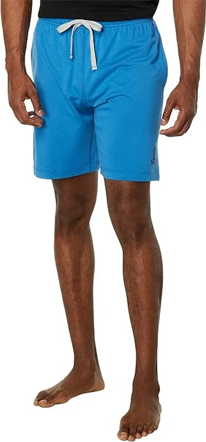 Psycho Bunny Jersey Lounge Shorts (Yale Blue) Men's Pajama