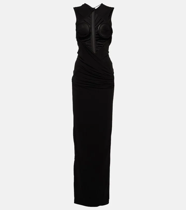 Zephyr cutout jersey maxi dress