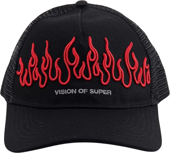 Hat with frontal Fiamme in Negativo embroidery logo