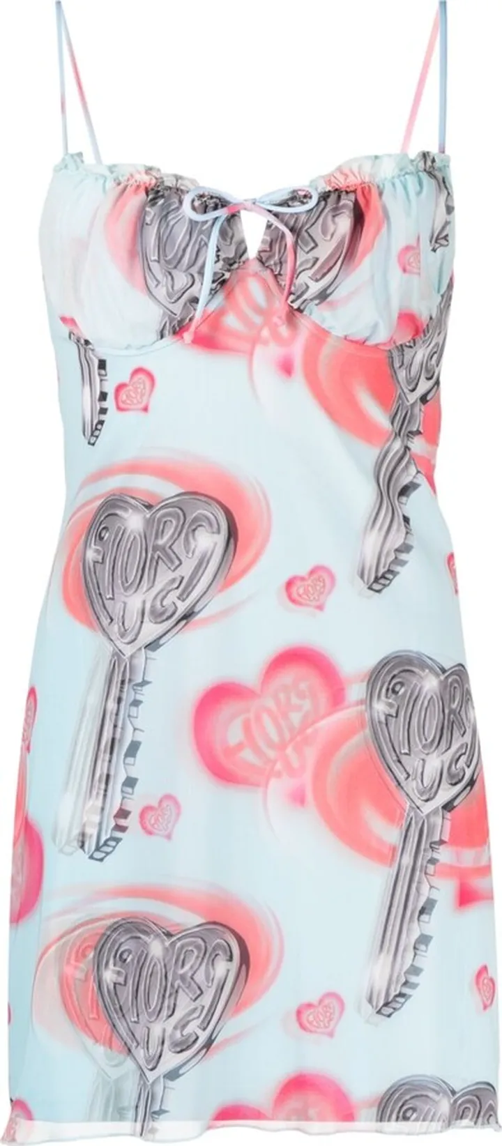 Love Is Key balconette minidress