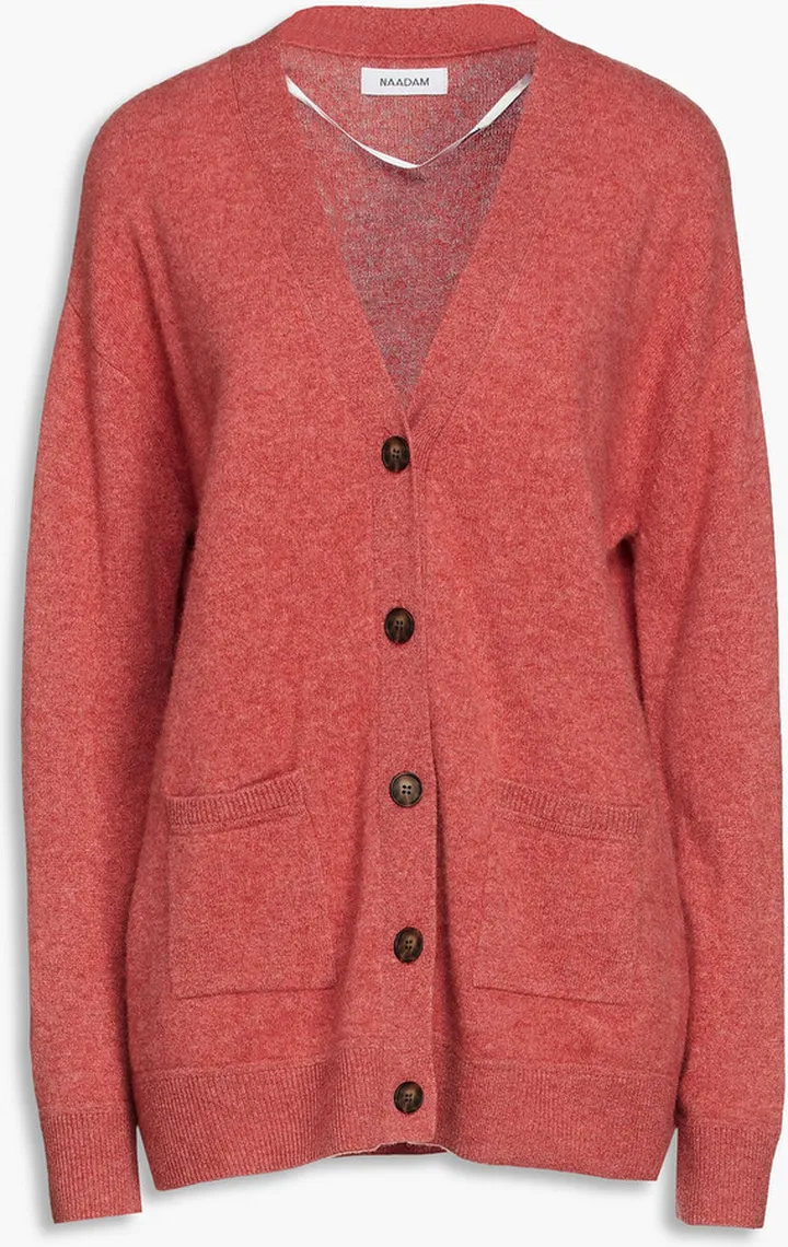Mélange cashmere cardigan