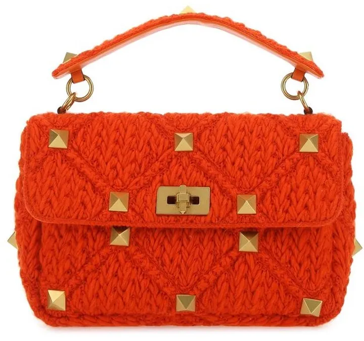 Valentino Garavani Roman Stud Twist Lock Tote Bag