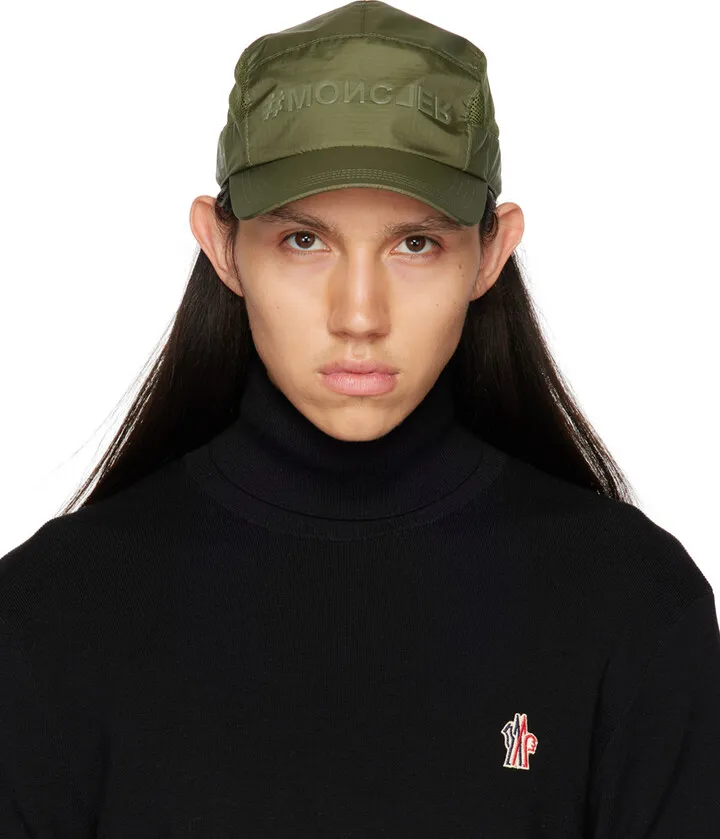 Moncler Grenoble Khaki Bonded Cap