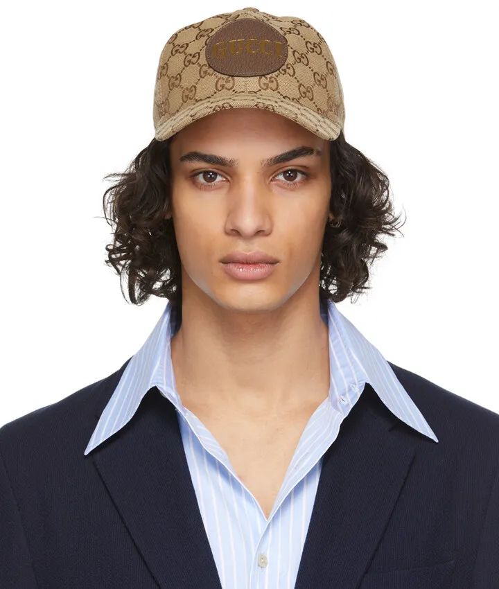 Gucci Beige GG Patch Cap
