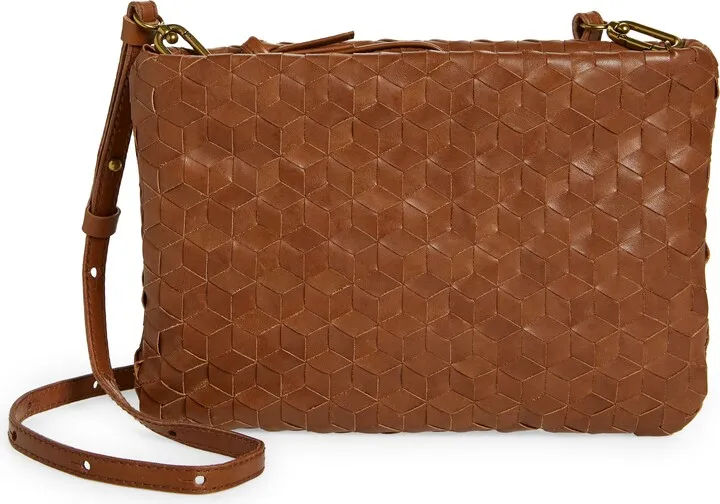 Puffy Woven Crossbody Bag