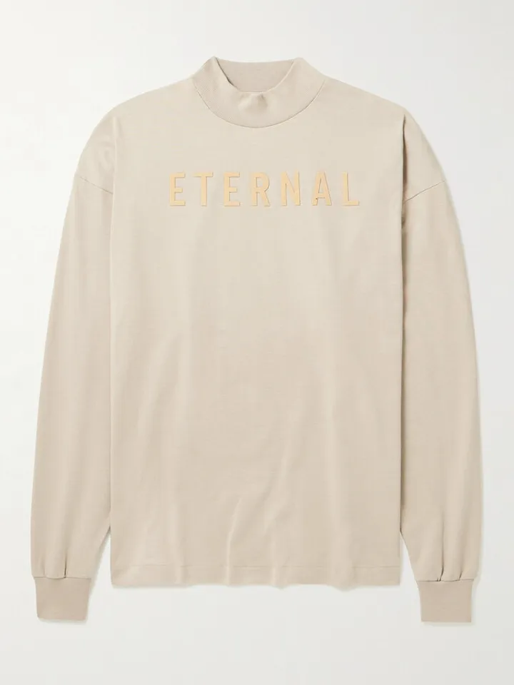 Eternal Logo-Flocked Cotton-Jersey T-Shirt