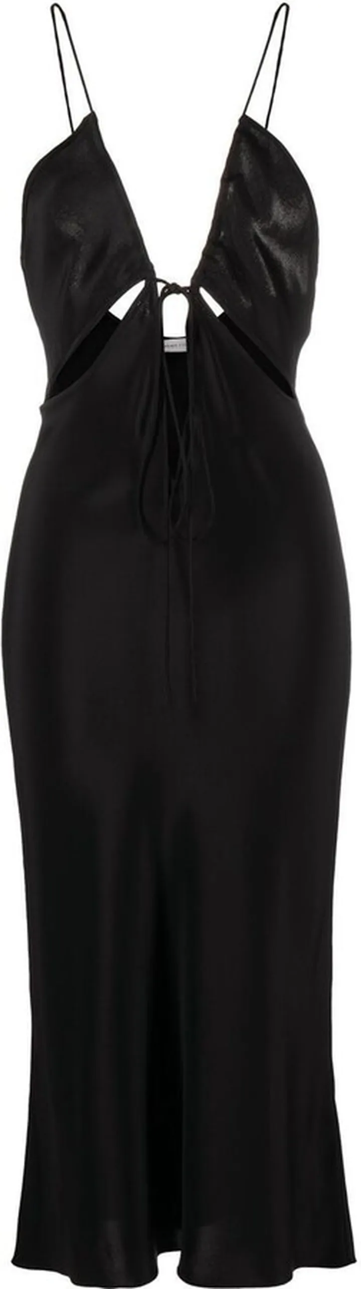Triquetra silk midi dress
