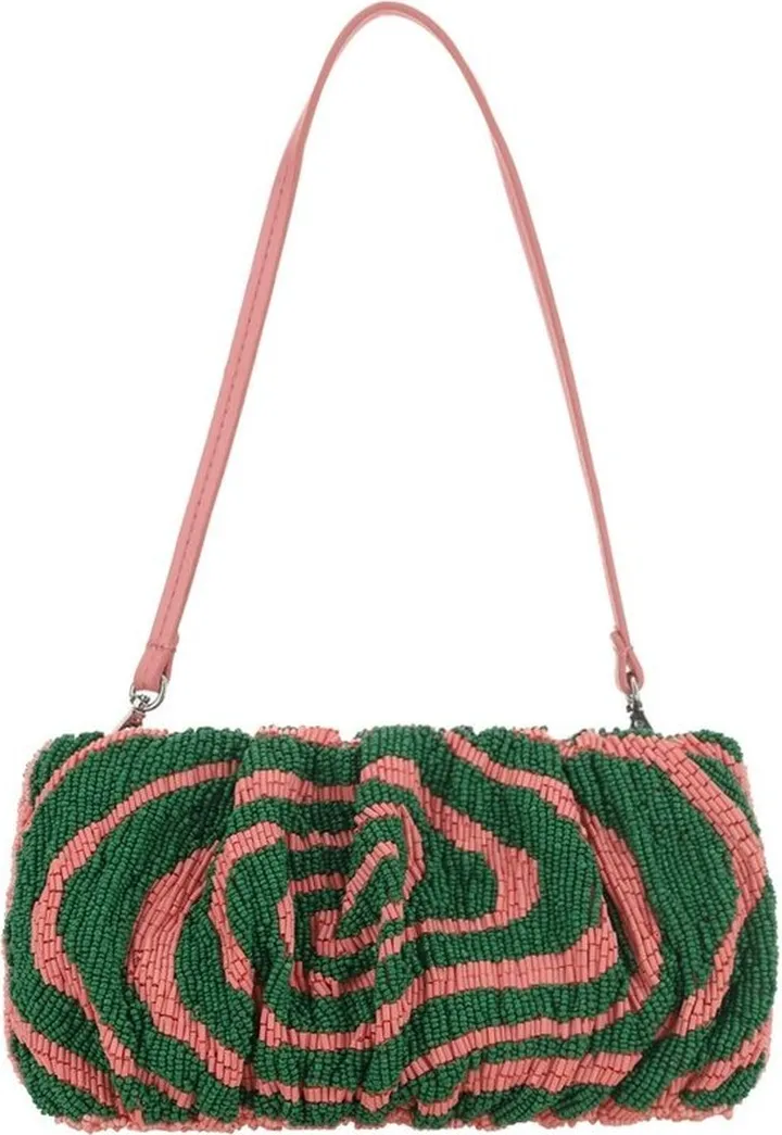 Staud Bead-Embellished Zipped Shoulder Bag