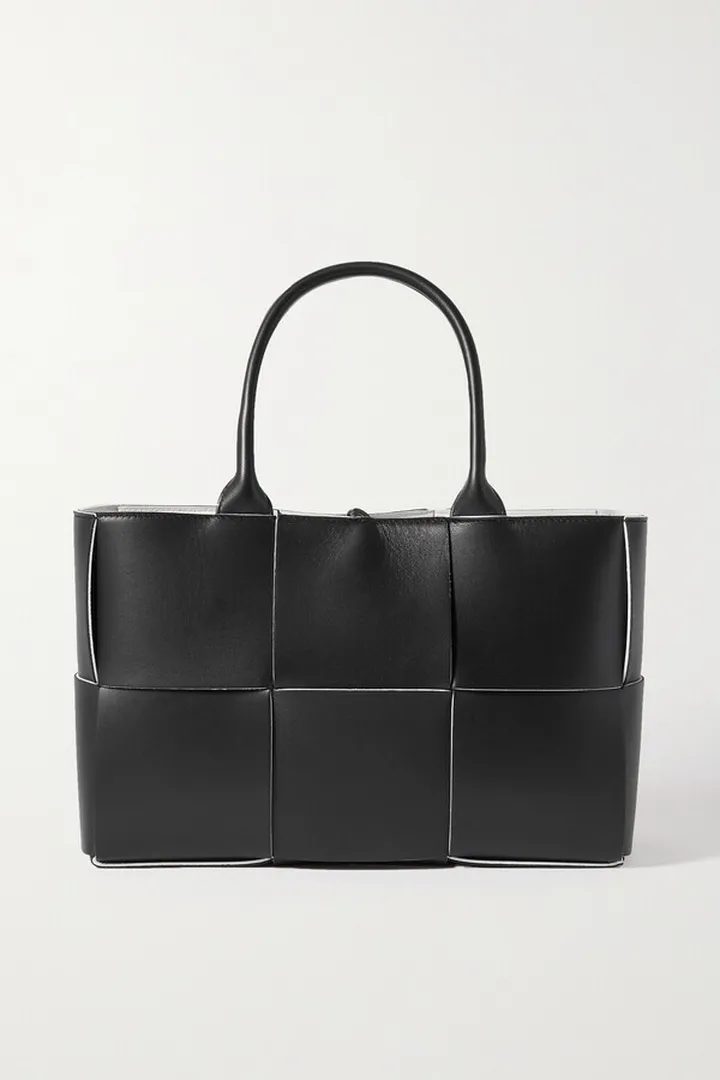 Bottega Veneta - Arco Small Intrecciato Leather Tote - Black