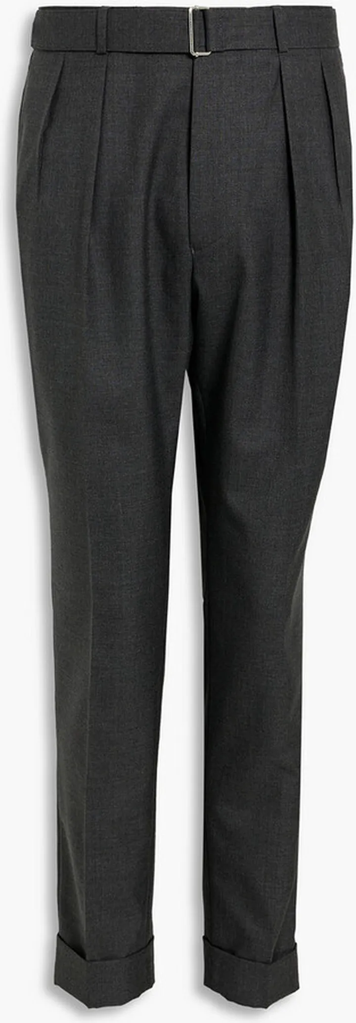 Belted wool pants