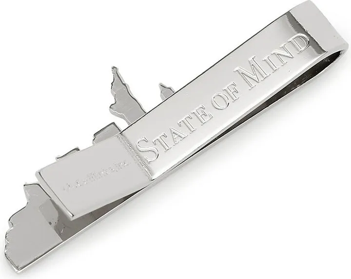 Reorder New York Skyline Sterling Silver Tie Bar