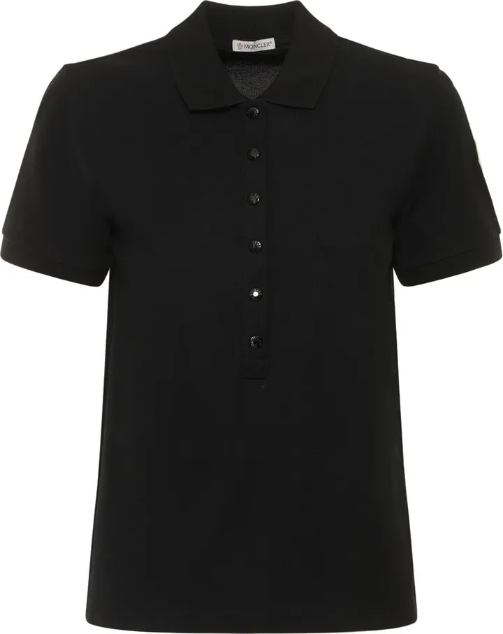 Cotton logo polo