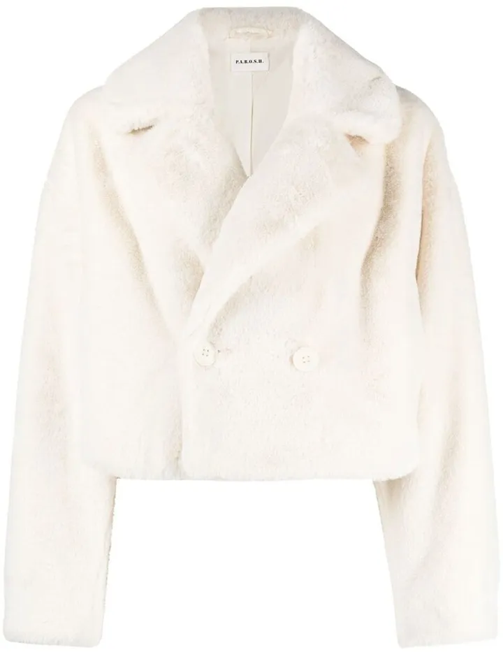 Cropped Faux-Fur Jacket