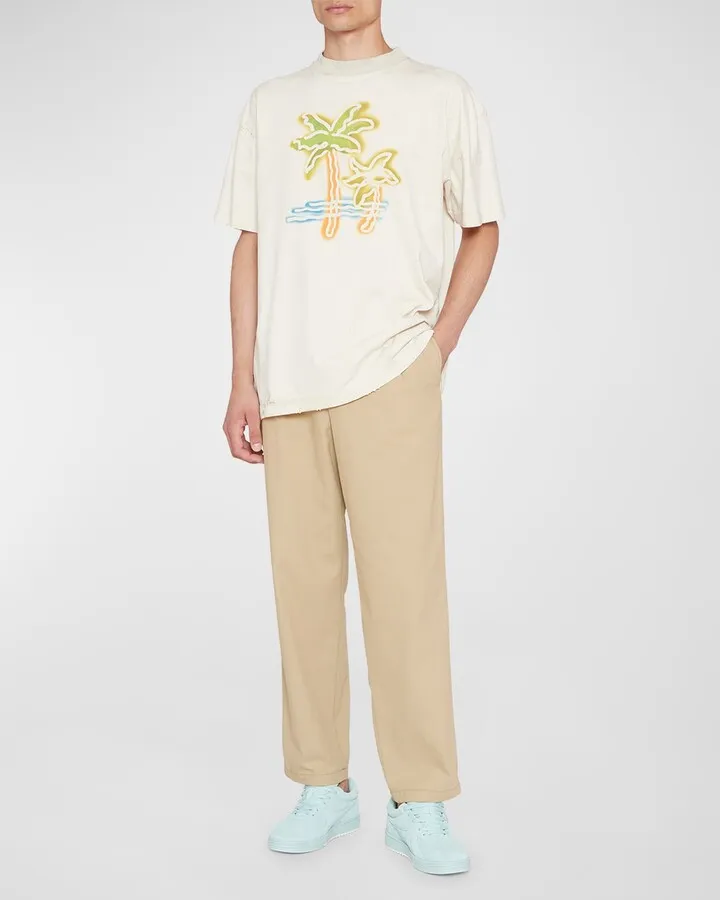 Men's Neon Palms Crew T-Shirt