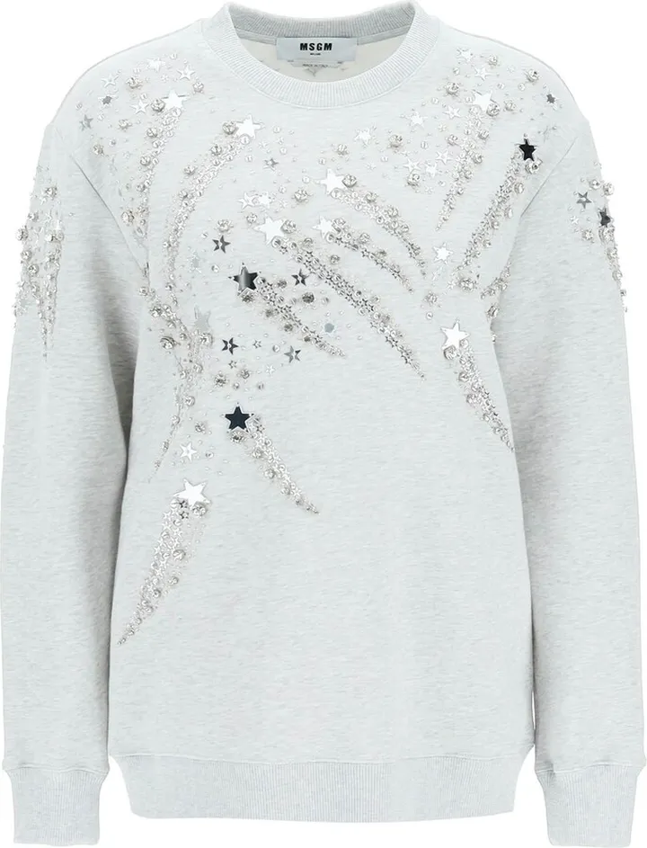Msgm Sweatpants With Jewel Stars