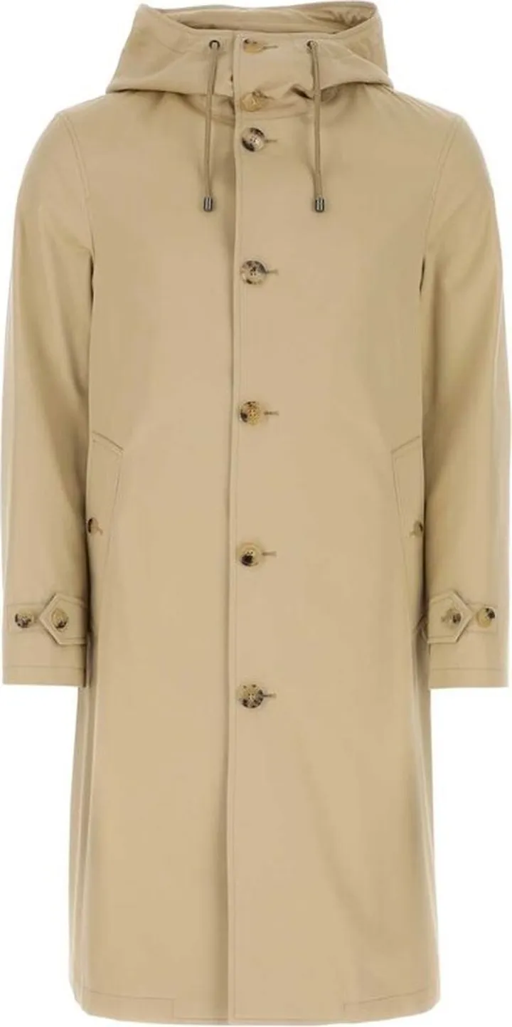 Burberry Gabardine Hooded Coat