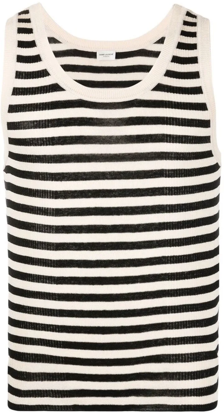 Striped Knitted Vest Top