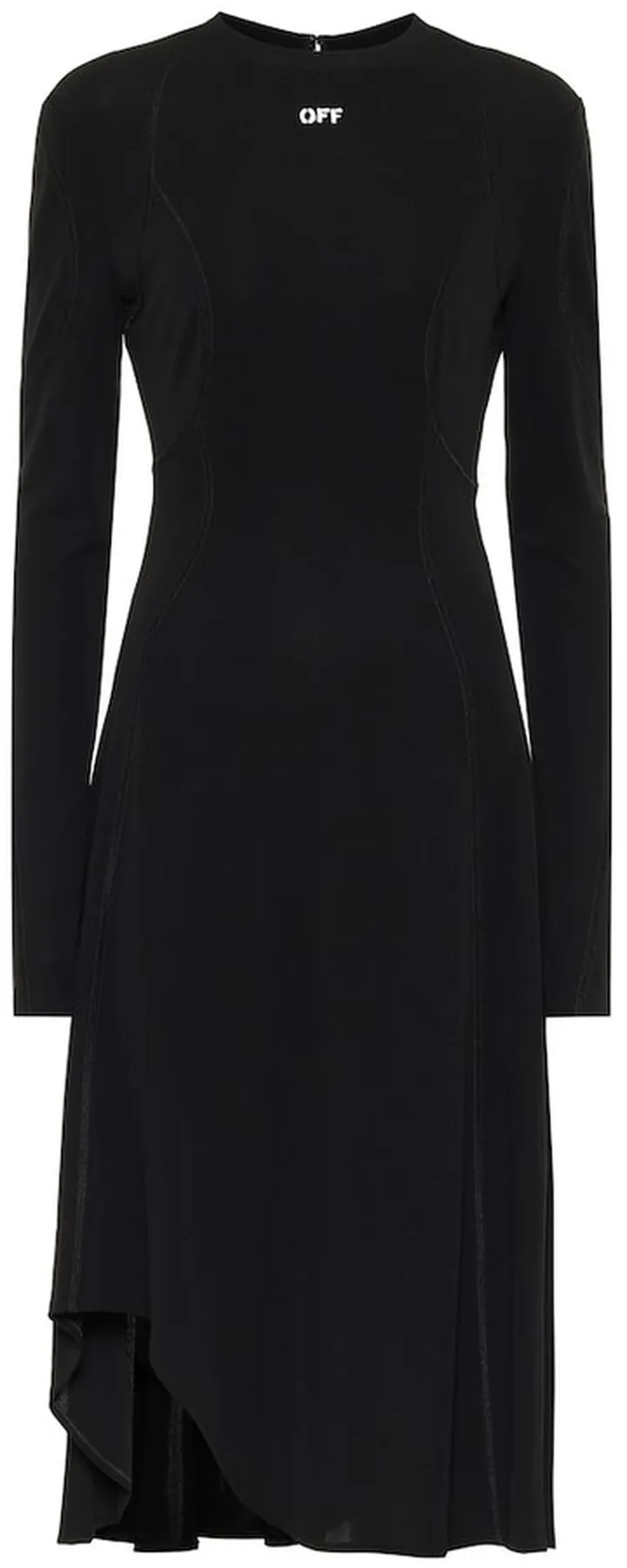 Logo stretch-jersey dress