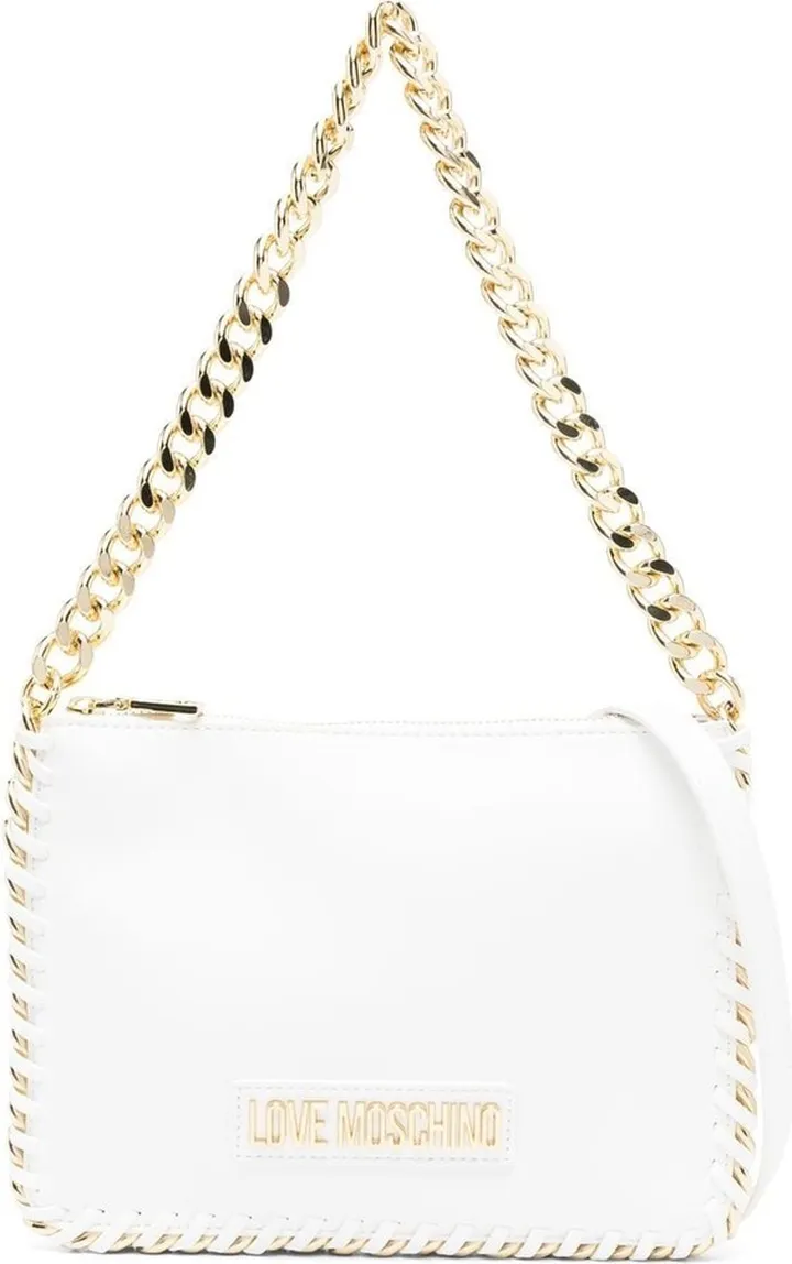 Logo-Plaque Chain-Link Shoulder Bag